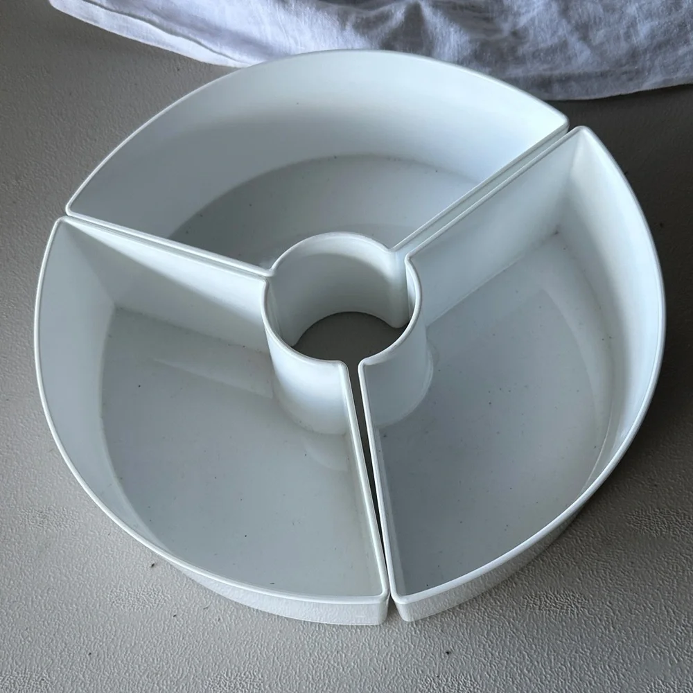 Crate and Barrel Three Piece Modular Centerpiece Serving Bowls